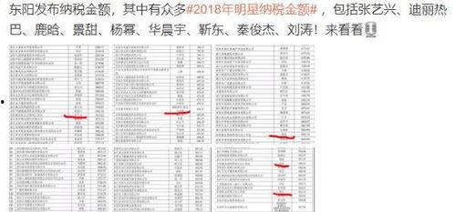 明星网红交税多少税额,税额背后的惊人真相